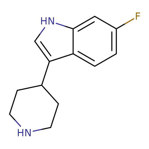 Fc1ccc2c(c1)[nH]cc2C1CCNCC1