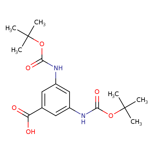 O=C(OC(C)(C)C)Nc1cc(NC(=O)OC(C)(C)C)cc(c1)C(=O)O