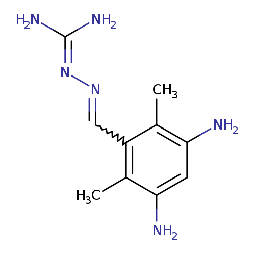 NC(=NN=Cc1c(C)c(N)cc(c1C)N)N