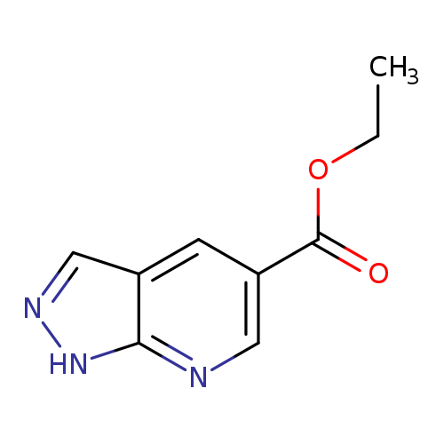 CCOC(=O)c1cnc2c(c1)cn[nH]2