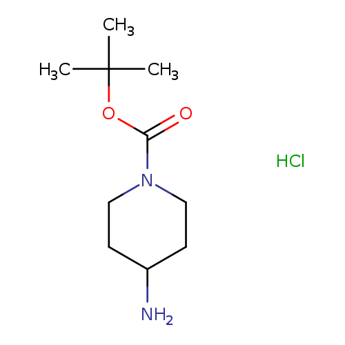 NC1CCN(CC1)C(=O)OC(C)(C)C.Cl