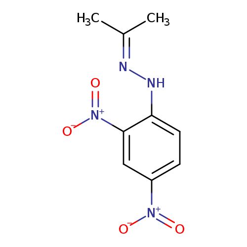 CC(=NNc1ccc(cc1[N+](=O)[O-])[N+](=O)[O-])C