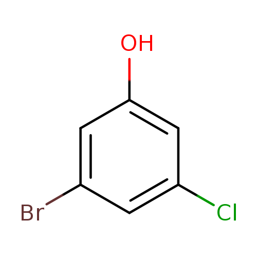 Oc1cc(Cl)cc(c1)Br