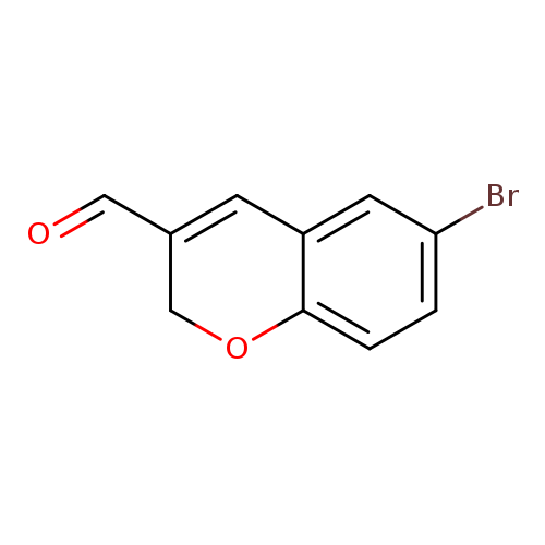 Brc1cc2C=C(COc2cc1)C=O