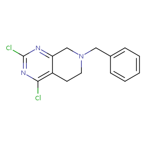 Clc1nc2CN(CCc2c(n1)Cl)Cc1ccccc1