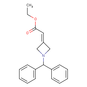 CCOC(=O)C=C1CN(C1)C(c1ccccc1)c1ccccc1