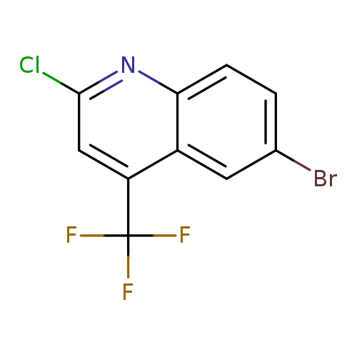 Brc1ccc2c(c1)c(cc(n2)Cl)C(F)(F)F