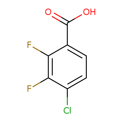 OC(=O)c1ccc(c(c1F)F)Cl