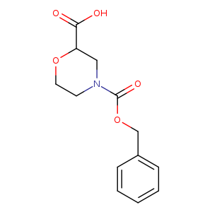 OC(=O)C1OCCN(C1)C(=O)OCc1ccccc1