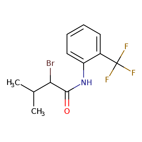 CC(C(C(=O)Nc1ccccc1C(F)(F)F)Br)C
