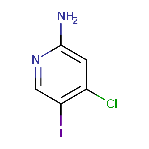 Nc1ncc(c(c1)Cl)I