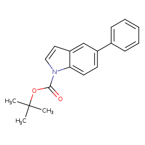 O=C(n1ccc2c1ccc(c2)c1ccccc1)OC(C)(C)C