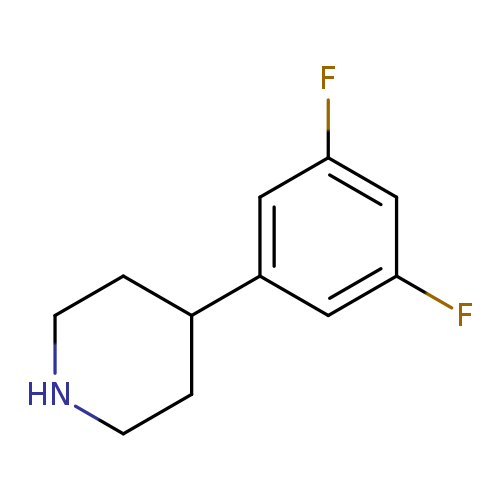 Fc1cc(cc(c1)F)C1CCNCC1