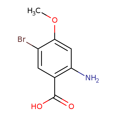 COc1cc(N)c(cc1Br)C(=O)O