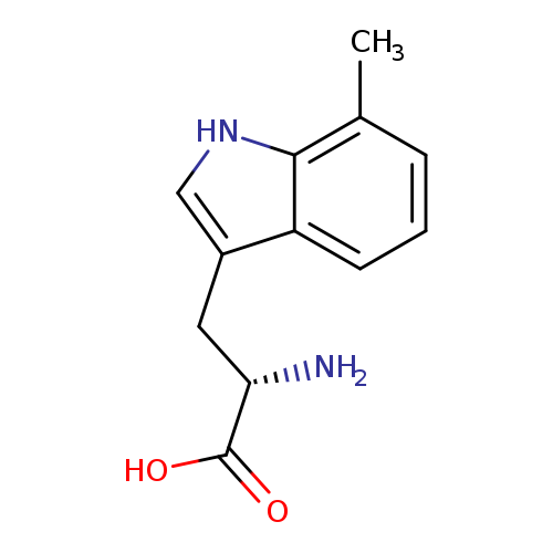 Cc1cccc2c1[nH]cc2C[C@@H](C(=O)O)N