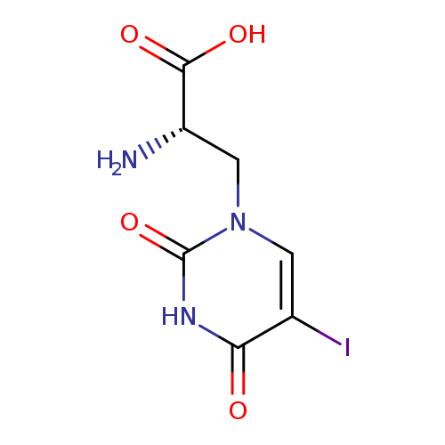 OC(=O)[C@H](Cn1cc(I)c(=O)[nH]c1=O)N