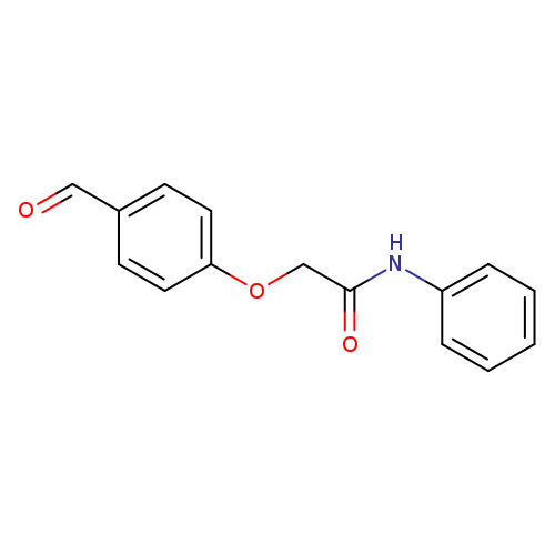 O=Cc1ccc(cc1)OCC(=O)Nc1ccccc1