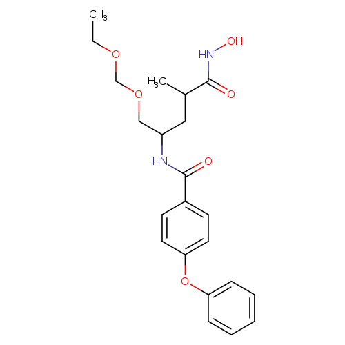 CCOCOCC(NC(=O)c1ccc(cc1)Oc1ccccc1)CC(C(=O)NO)C
