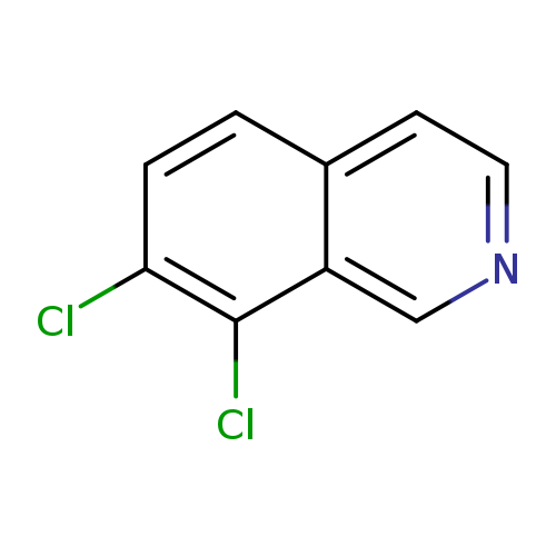 Clc1ccc2c(c1Cl)cncc2
