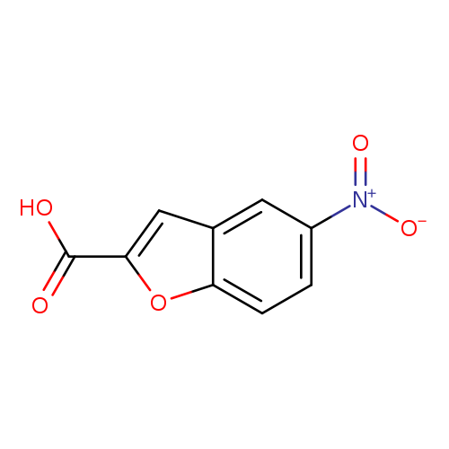 OC(=O)c1cc2c(o1)ccc(c2)[N+](=O)[O-]