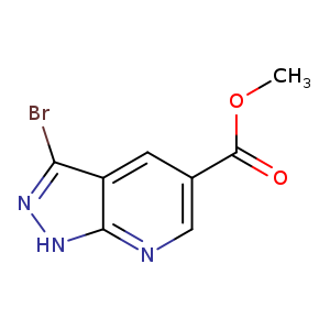 COC(=O)c1cc2c(Br)n[nH]c2nc1