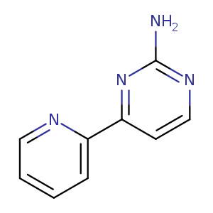 Nc1nccc(n1)c1ccccn1