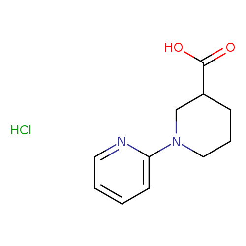 OC(=O)C1CCCN(C1)c1ccccn1.Cl