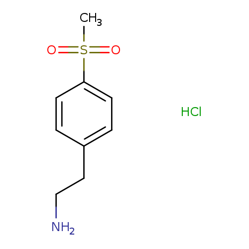 NCCc1ccc(cc1)S(=O)(=O)C.Cl