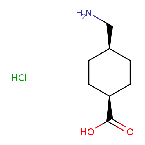 O=[C@]([C@H]1CC[C@@H](CN)CC1)O.[H]Cl