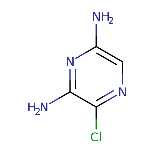 Nc1cnc(c(n1)N)Cl