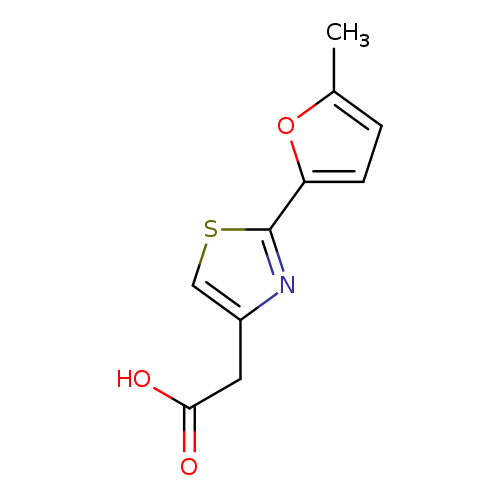 OC(=O)Cc1csc(n1)c1ccc(o1)C