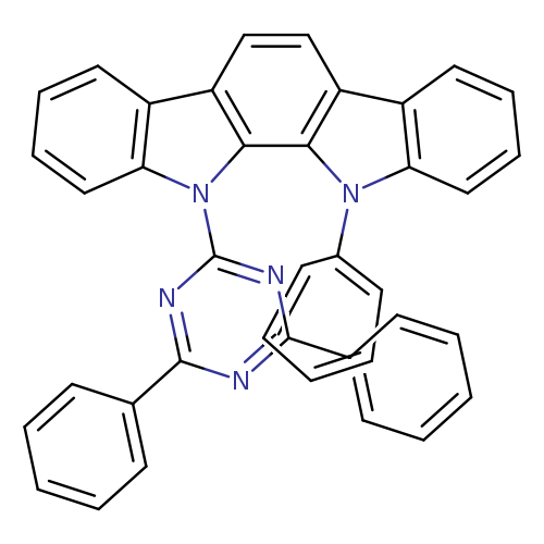 c1ccc(cc1)c1nc(nc(n1)n1c2ccccc2c2c1c1n(c3ccccc3)c3c(c1cc2)cccc3)c1ccccc1