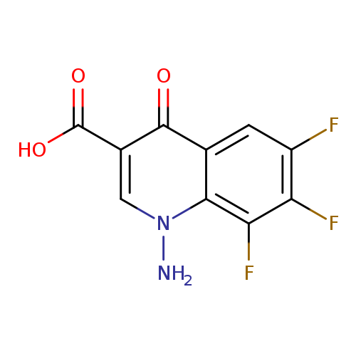 Fc1cc2c(=O)c(cn(c2c(c1F)F)N)C(=O)O