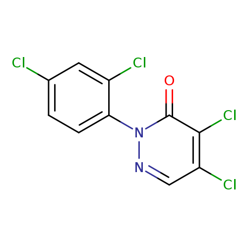 Clc1ccc(c(c1)Cl)n1ncc(c(c1=O)Cl)Cl