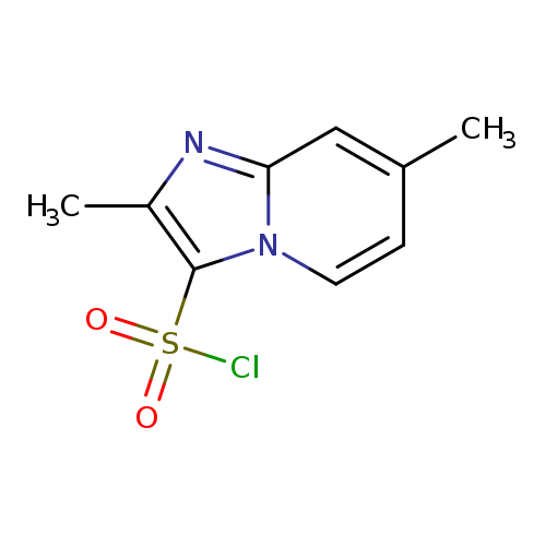 Cc1ccn2c(c1)nc(c2S(=O)(=O)Cl)C