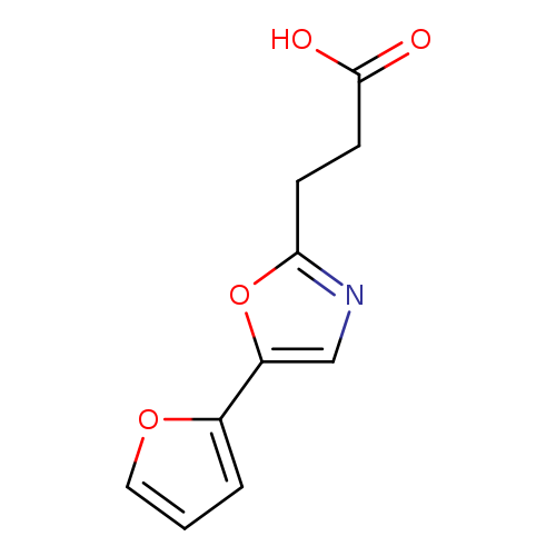 OC(=O)CCc1ncc(o1)c1ccco1