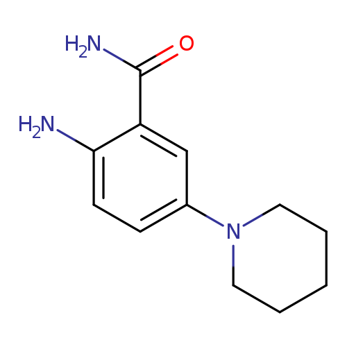 NC(=O)c1cc(ccc1N)N1CCCCC1