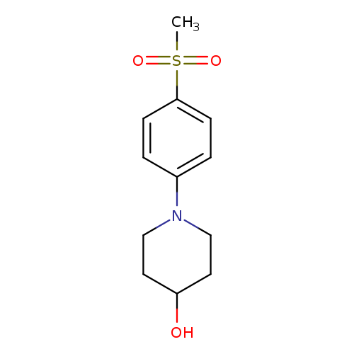 OC1CCN(CC1)c1ccc(cc1)S(=O)(=O)C