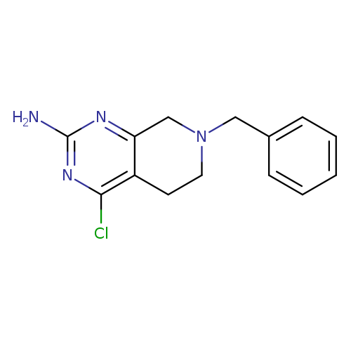 Nc1nc2CN(CCc2c(n1)Cl)Cc1ccccc1