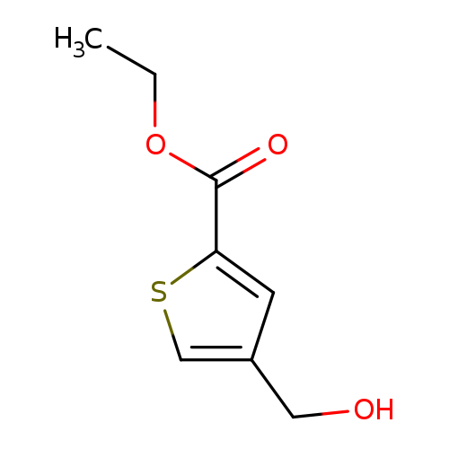 CCOC(=O)c1scc(c1)CO