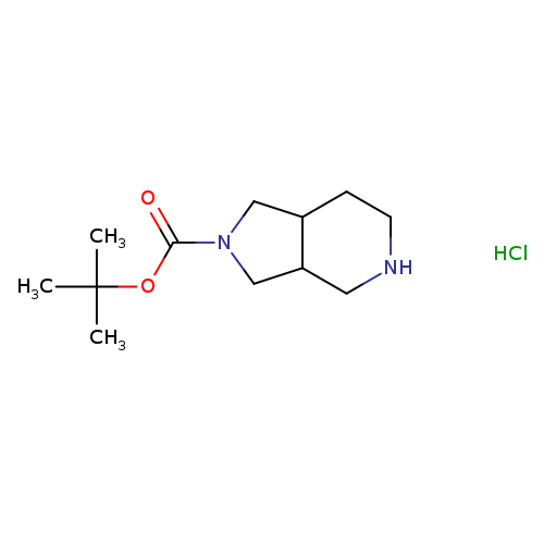 O=C(N1CC2C(C1)CCNC2)OC(C)(C)C.Cl