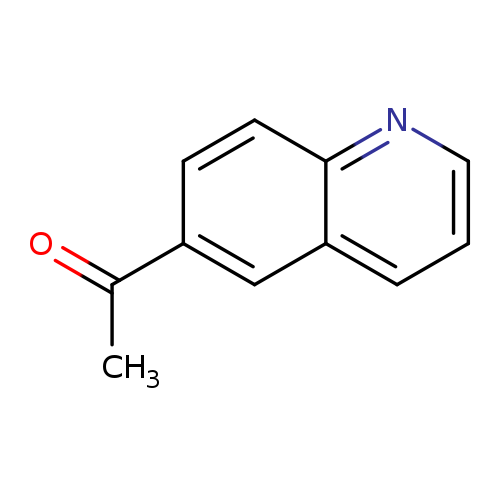 CC(=O)c1ccc2c(c1)cccn2