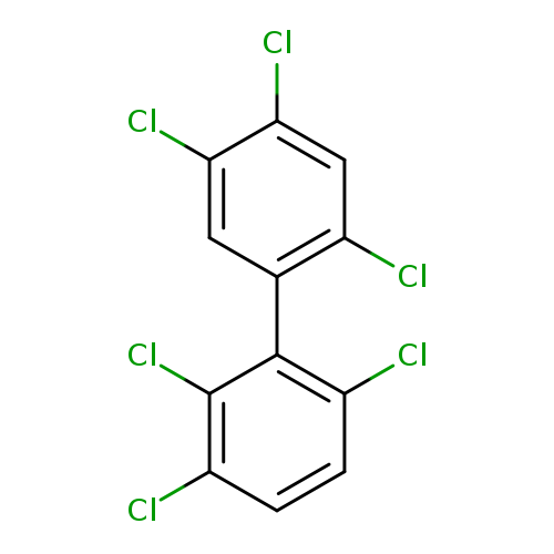Clc1cc(Cl)c(cc1c1c(Cl)ccc(c1Cl)Cl)Cl