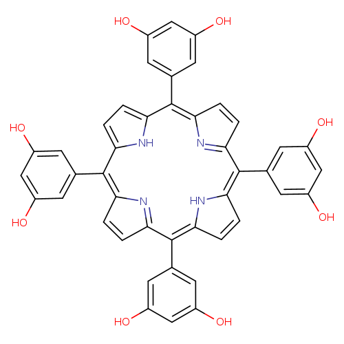 Oc1cc(O)cc(c1)C1=C2C=CC(=N2)C(=c2ccc(=C(C3=NC(=C(c4[nH]c1cc4)c1cc(O)cc(c1)O)C=C3)c1cc(O)cc(c1)O)[nH]2)c1cc(O)cc(c1)O