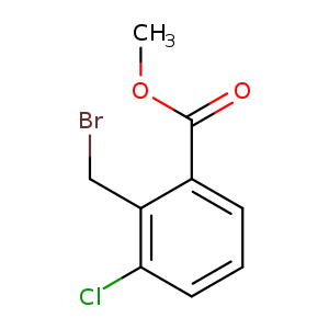 COC(=O)c1cccc(c1CBr)Cl