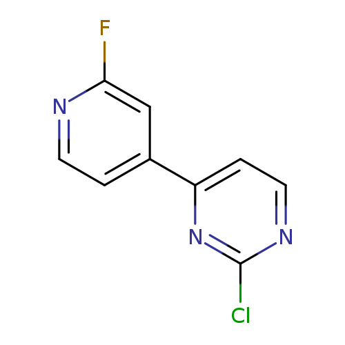 Fc1nccc(c1)c1ccnc(n1)Cl