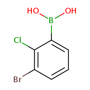 OB(c1cccc(c1Cl)Br)O