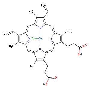 C=CC1=C(C)C2=N/C/1=Cc1c(C)c(c3n1[Ga](n1/c(=C2)/c(C)c(/c/1=C/C1=N/C(=C3)/C(=C1CCC(=O)O)C)CCC(=O)O)Cl)C=C