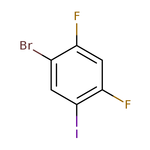 Fc1cc(F)c(cc1Br)I
