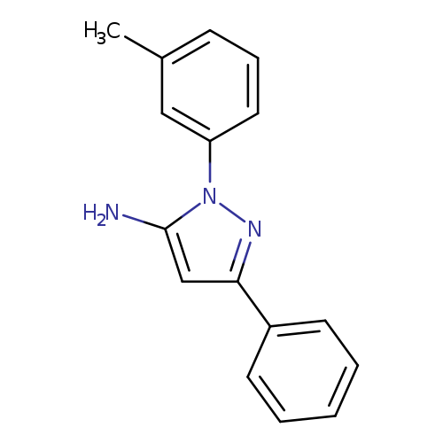 Cc1cccc(c1)n1nc(cc1N)c1ccccc1